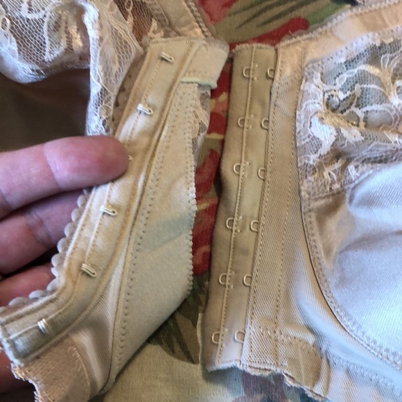 GLAMORIZE Size 56DD Bra Front Hook Comfort Style# 27-4444-9 Beige Lace NEW - Picture 13 of 16